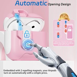 Funda Protectora Antigolpes de TPU con Llavero para <span class=keywords><strong>Apple</strong></span> <span class=keywords><strong>Airpods</strong></span> <span class=keywords><strong>Pro</strong></span> 2 3, Cubierta para Auriculares para Chicas y Mujeres, para <span class=keywords><strong>Airpods</strong></span> 2 3, Funda para <span class=keywords><strong>Airpods</strong></span> 4 - Product Image 3
