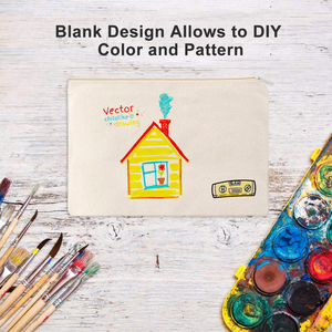 Customized Pattern Various Size Lightweight Portable Blank Diy Color Design <strong>Cosmetic</strong> <strong>Bag</strong> Low Moq - Product Image 4