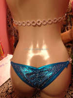 Accessoires de bikini en strass en gros, connecteurs de bikini sans dos pour costume de compétition féminin