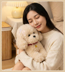 Peluche <span class=keywords><strong>Bichon</strong></span> Frisé Personnalisée - Peluche Caniche Personnalisable OEM/ODM, Adorable Peluche Chien Doux pour Cadeaux et Branding - Product Image 2