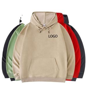 Sweat-shirts à capuche unisexes personnalisés, coupe classique, imprimés, noirs, pour hommes et femmes, brodés, en coton/fibre de bambou, pour l'automne, vente en gros - Product Image 1