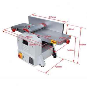 Herramienta Eléctrica Multifunción: Desbastadora y Cepilladora de Superficies de 6, 8 y 10 Pulgadas para Bricolaje y Carpintería, Motor de 220V - Product Image 4