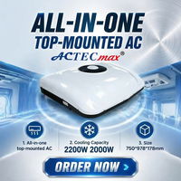Climatiseur de toit universel ACTECmax 12V 24V pour camion, capacité de refroidissement 2200W, système de climatisation alimenté par batterie