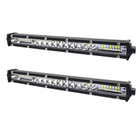 Nouvelle barre lumineuse LED étanche à une rangée avec trou d'aération IP67, faisceau spot/diffuseur 234W 30000 Lumens