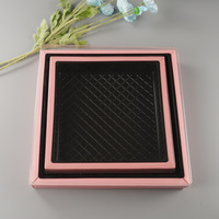 Emballage cadeau rectangulaire Boîtes à bonbons magnétiques au chocolat à la truffe blanche avec diviseur blister