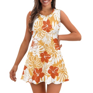 Vestido <span class=keywords><strong>de</strong></span> verano con estampado <span class=keywords><strong>de</strong></span> tatuaje aborigen <span class=keywords><strong>de</strong></span> Samoa Polinesia, patrón <span class=keywords><strong>de</strong></span> flor <span class=keywords><strong>de</strong></span> hibisco Tropical, Vestido corto, vestido <span class=keywords><strong>de</strong></span> animadora por sublimación - Product Image 5