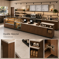 Comptoir de bar moderne et minimaliste, écologique, robuste, personnalisé, imperméable, avec revêtement en poudre, pour café, magasin, aménagement commercial
