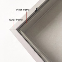 Haute qualité bricolage pour décor personnaliser Mdf 30*30 grande profondeur intérieure 3cm blanc 3D Deep Shadow Box Frame