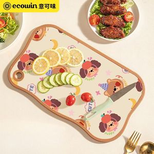 Plastic Cutting Board Rectangle Anti Bacterial Kitchen Fruit Chopping Block Multifunction Easy To Clean Non Toxic - Product Image 4