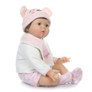 New Design Movable <strong>Eyes</strong> <strong>Blinking</strong> Baby Cute Simulation Reborn Baby <strong>Doll</strong> with Clothes - Product Image 3