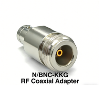 Adaptateur RF N/BNC-KKG1, connecteur N femelle vers BNC femelle, 50 Ohm, 10 MHz-18 GHz, haute précision, faible perte