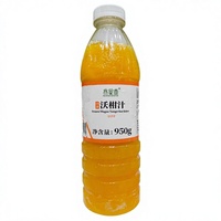 Base de Jus de Fruits 100% Naturel Congelé de Tangerine Wogan, Jus de Qualité Supérieure, Bouteille de 1kg, Marque Privée