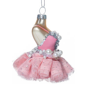 Ornements de Noël en verre soufflé à la main, ballerine en verre, décorations de Noël écologiques - Product Image 3