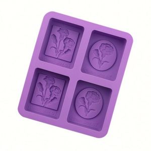 Moule en silicone écologique à 4 cavités en forme de tulipe pour gâteaux, savons, résine époxy, bougies, fabrication artisanale DIY OEM/ODM - Product Image 3