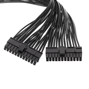 Cable Divisor de Fuente de Alimentación Dual PSU de 24 Pines ATX para Placa Base, Cable de Extensión ATX, Adaptador en Y de PSU Hembra a Macho - Product Image 2