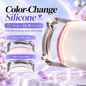 Recourbe-cils chauffant électrique, outil de recourbement des cils rechargeable par USB, appareil de beauté en plastique pour le maquillage - Product Image 5