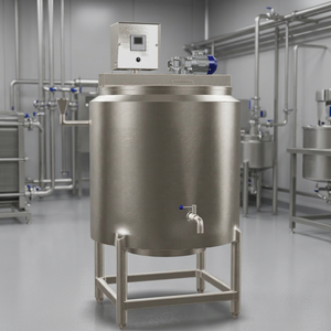 Pasteurisateur industriel de 300 litres pour mélange de crème glacée, machine de transformation laitière en acier inoxydable pour production commerciale - Product Image 2