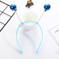 Accessoires de costume d'extraterrestre, mini boule disco, bandeau extraterrestre martien pour les fêtes à thème de Noël et d'Halloween