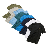 T-shirts personnalisés en coton 210 g/m², style décontracté polyvalent, coupe exquise, confortable, uni, col rond imprimé