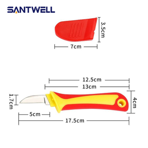 Wholesale 1000V Insulated Electrician Knife Professional Cable <b>Stripping</b> Knife Fixed Blade Cable Knife Cheap and High Quality - Product Image 3