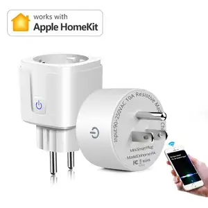 אפל Homekit 16A Wifi חכם תקע שקע עם אנרגיה צג תואם עם Siri אמזון Alexa ו-google בית