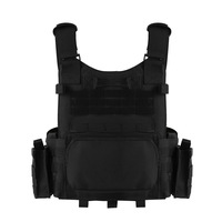 Gilet tactique léger à dégagement rapide, gilet de chasse MOLLE 1000D pour le tir à l'air libre et les sports de terrain
