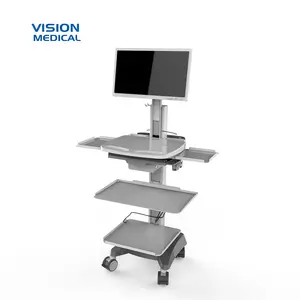 Rotolamento cassetto strumento bianco ospedale trolley medico endoscopia sistema di carrello case del computer ABS tavolo