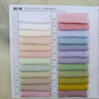 Tissu plissé froissé en crêpe de soie satinée d'acétate d'acide acétique