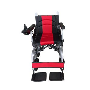 Fauteuil roulant électrique pliable certifié CE ISO avec 2 moteurs à balais en acier au carbone, batterie au lithium 12Ah - Product Image 5
