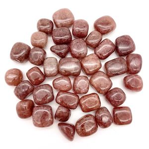 Cubitos de cristal cuadrados para decoración del hogar, piedra de cuarzo natural de fresa roja para decoración del hogar, venta al por mayor - Product Image 2