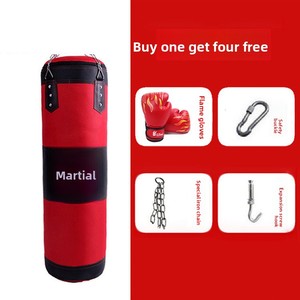 Compra Uno y Obtén Cinco Gratis: Saco de <span class=keywords><strong>Boxeo</strong></span> de Tres Capas para Taekwondo y Sparring con Diseño Hueco y Cierre de Seguridad, Equipo de Fitness - Product Image 2