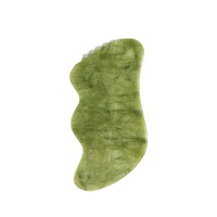 Planche de massage Gua Sha en jade naturel à dents, logo personnalisé, masseur universel pour le corps entier, pour la beauté, la santé, le fitness et le remodelage corporel