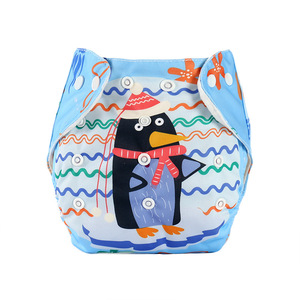 Couches lavables imperméables pour bébé, culottes d'apprentissage néonatales imprimées, protection contre les fuites, surface sèche, absorption - Product Image 4