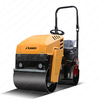 Compacteur vibrant à double tambour de 1,5 tonne, autopropulsé, avec moteur diesel et moteur EPA