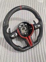 Volant sport en cuir et fibre de carbone pour F30/F10 Série 3/5 X5/X6 E90/E92 M3/M5 E46 F20/F12/F80/F82, personnalisation