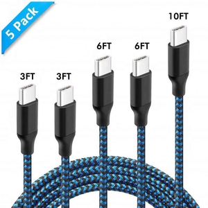 Nylon Braided Micro <b>Usb</b> <b>Cable</b> 3ft 6ft 10ft <b>Type</b>-<b>C</b> Fast Charger 1m 2m 3m <b>Cable</b> for iPhone <b>USB</b> <b>Cable</b> - Product Image 2