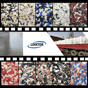 Chips de Vinilo Epoxi de Alta Calidad, Tipo Duro, Colores Mezclados, para Decoración de Pisos de Terrazo y Concreto - Product Image 1