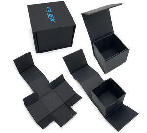 <strong>Custom</strong> <strong>Black</strong> Medical Packaging <strong>Flower</strong> Paper <strong>Box</strong> Large Luxury Magnetic Flap Gift <strong>Box</strong> - Product Image 1