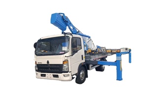 Truk <span class=keywords><strong>Platform</strong></span> Kerja Udara HOWO 32m 4x2 Diesel 180HP Emisi Euro 3 Pasar Afrika Pengangkat Hidrolik Bodi Dapat Disesuaikan - Product Image 1