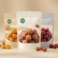 Sachet sur pied à zip imprimé pour fruits lyophilisés, anti-odeurs et anti-humidité, avec votre logo