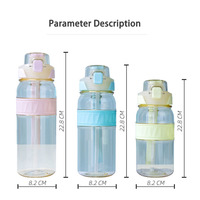 Bouteille d'eau pour enfants, sans BPA, écologique, anti-fuite, avec paille, 100% qualité alimentaire, pour l'école, les activités sportives en plein air et les voyages - Vente en gros