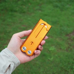 Tendedero Plegable de Aluminio para Exteriores, Tipo Gancho, en Negro, Naranja y Verde, para Camping, Hogar y Sala de Estar - Product Image 2