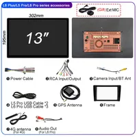 Système de navigation GPS autoradio Android 2DIN Lehx 13,1 pouces avec écran OLED DSP résolution 2K - Compatible avec plusieurs marques