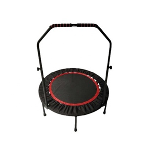 Minitrampolín redondo para ejercicio de Cardio, equipo de <span class=keywords><strong>Fitness</strong></span> <span class=keywords><strong>usado</strong></span> para el hogar, con logotipo personalizado, con mango, gran oferta - Product Image 4