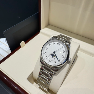 Long Style Classic 40mm Moonphase <b>Watch</b> Sunburst Blue Dial Luxury Gold Automatic ETA Mechanical <b>Watch</b> 20mm Band - Product Image 4