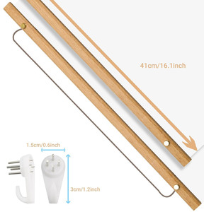 Cadres de peinture diamantés suspendus, 1 paquet, cadre en bois, vis, affiche, accessoires d'art diamantés - Product Image 6