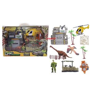 Ensemble de figurines de dinosaures du jurassique, véhicule de sauvetage, jouets, simulation, jeu - Product Image 2