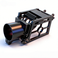 Support de moteur pliable en aluminium CNC pour drone agricole de pulvérisation, base pliable vers le bas pour tube en carbone de 25 mm, UAV de protection des cultures