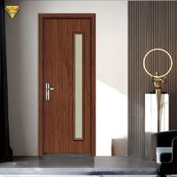 Design Moderne Bois Massif & Acier Maître Double Portes Surface Finie pour Hôtels-Vente en Gros en Usine à Bas Prix