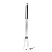 Outils de barbecue hygiéniques en acier inoxydable, fourchette de barbecue, accessoires de barbecue avec anneau de suspension portable